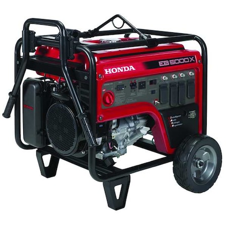Portable Generator, Gasoline, 4,500 W Rated, 5,000 W Surge, Recoil Start, 120/240V AC