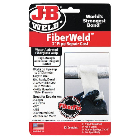 Pipe Repair Kit,2"W x 5'L,White
