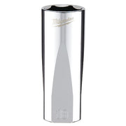 3/8 in. Drive 18mm Metric 6-Point Deep Socket with FOUR FLAT Sides