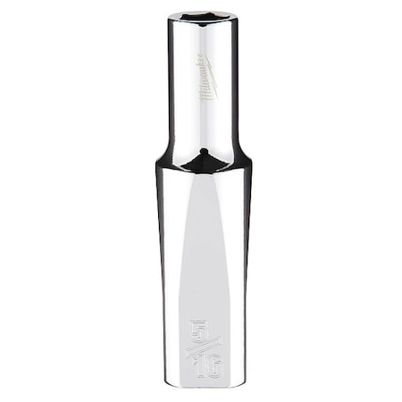 3/8 in. Drive 5/16 in. SAE 6-Point Deep Socket with FOUR FLAT Sides