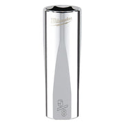 3/8 in. Drive 5/8 in. SAE 6-Point Deep Socket with FOUR FLAT Sides