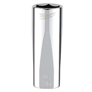 3/8 in. Drive 11/16 in. SAE 6-Point Deep Socket with FOUR FLAT Sides