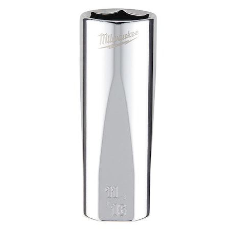 3/8 in. Drive 11/16 in. SAE 6-Point Deep Socket with FOUR FLAT Sides