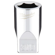 1/4 in. Drive 3/8 in. SAE 6-Point Socket with FOUR FLAT Sides
