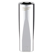 3/8 in. Drive 15mm Metric 6-Point Deep Socket with FOUR FLAT Sides