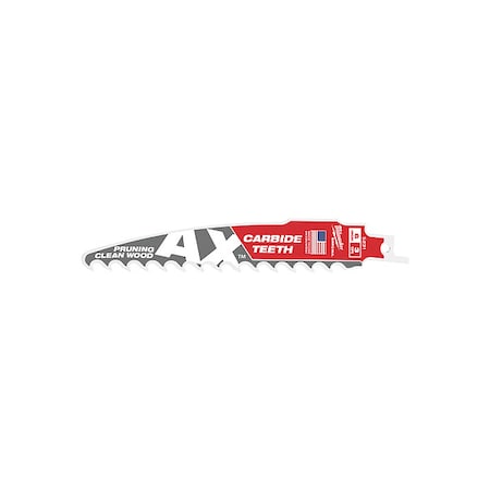 6 in. 3 TPI SAWZALL THE AX w/ CARBIDE TEETH Reciprocating Saw Blade for Pruning & Clean Wood (1 pk)