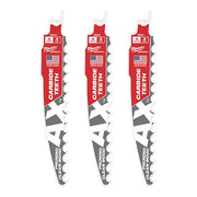 6 in. 3 TPI SAWZALL THE AX w/ CARBIDE TEETH Reciprocating Saw Blade for Pruning & Clean Wood (3 pk)