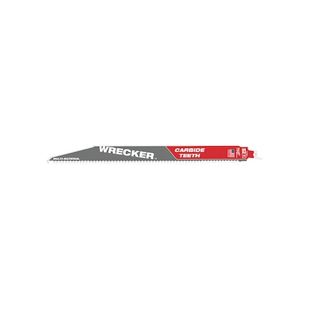 12 in. 6 TPI SAWZALL THE WRECKER with CARBIDE TEETH Multi-Material Reciprocating Saw Blade (1 pk)