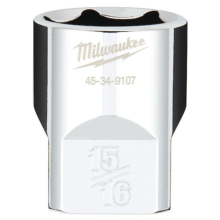 1/2 in. Drive 15/16 in. SAE 6-Point Socket with FOUR FLAT Sides
