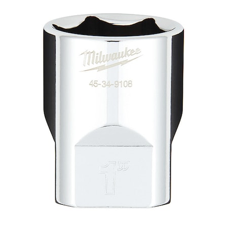 1/2 in. Drive 1 in. SAE 6-Point Socket with FOUR FLAT Sides