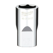 1/2 in. Drive 16mm Metric 6-Point Socket with FOUR FLAT Sides
