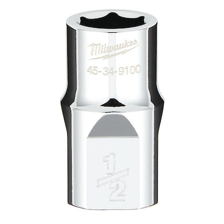 1/2 in. Drive 1/2 in. SAE 6-Point Socket with FOUR FLAT Sides