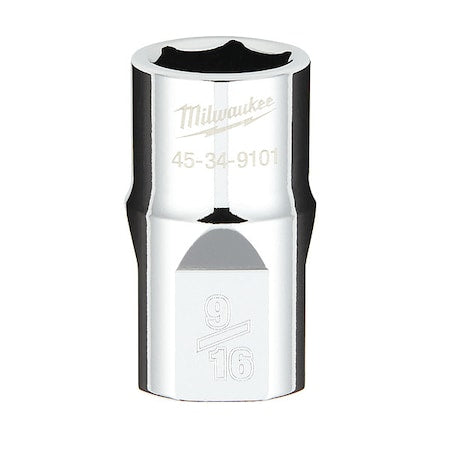 1/2 in. Drive 9/16 in. SAE 6-Point Socket with FOUR FLAT Sides