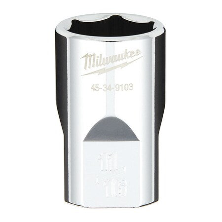 1/2 in. Drive 11/16 in. SAE 6-Point Socket with FOUR FLAT Sides