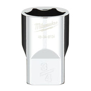 1/2 in. Drive 3/4 in. SAE 6-Point Socket with FOUR FLAT Sides