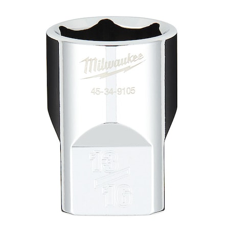 1/2 in. Drive 13/16 in. SAE 6-Point Socket with FOUR FLAT Sides