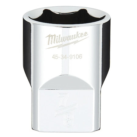 1/2 in. Drive 7/8 in. SAE 6-Point Socket with FOUR FLAT Sides