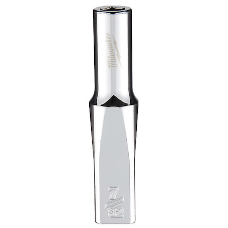1/4 in. Drive 7/32 in. SAE 6-Point Deep Socket with FOUR FLAT Sides