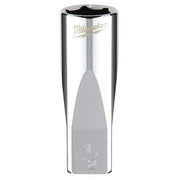1/4 in. Drive 1/2 in. SAE 6-Point Deep Socket with FOUR FLAT Sides