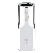 1/4 in. Drive 6mm Metric 6-Point Socket with FOUR FLAT Sides