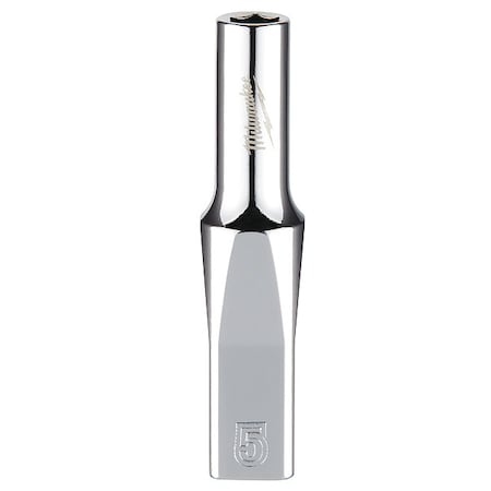 1/4 in. Drive 5mm Metric 6-Point Deep Socket with FOUR FLAT Sides