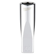 1/4 in. Drive 11mm Metric 6-Point Deep Socket with FOUR FLAT Sides