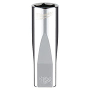 1/4 in. Drive 12mm Metric 6-Point Deep Socket with FOUR FLAT Sides