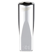 1/4 in. Drive 13mm Metric 6-Point Deep Socket with FOUR FLAT Sides