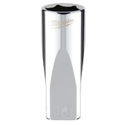 1/4 in. Drive 14mm Metric 6-Point Deep Socket with FOUR FLAT Sides