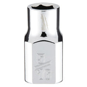 3/8 in. Drive 5/16 in. SAE 6-Point Socket with FOUR FLAT Sides