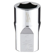 3/8 in. Drive 7/16 in. SAE 6-Point Socket with FOUR FLAT Sides