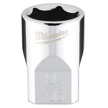 3/8 in. Drive 9/16 in. SAE 6-Point Socket with FOUR FLAT Sides
