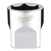 3/8 in. Drive 3/4 in. SAE 6-Point Socket with FOUR FLAT Sides