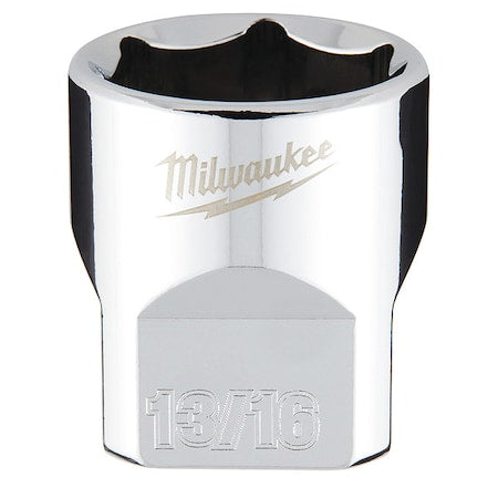 3/8 in. Drive 13/16 in. SAE 6-Point Socket with FOUR FLAT Sides