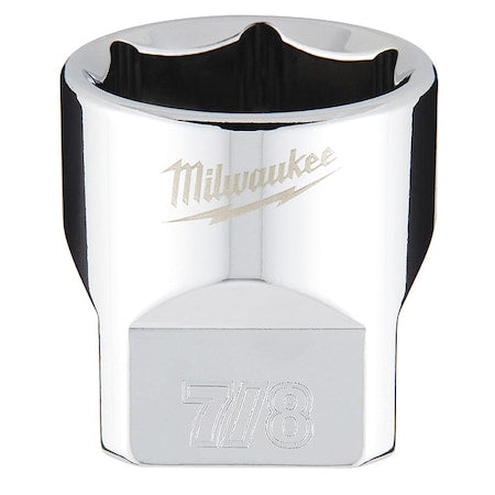 3/8 in. Drive 7/8 in. SAE 6-Point Socket with FOUR FLAT Sides