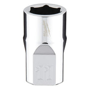 3/8 in. Drive 11mm Metric 6-Point Socket with FOUR FLAT Sides