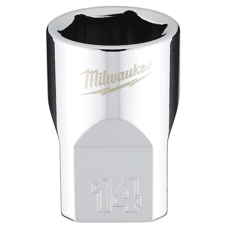 3/8 in. Drive 14mm Metric 6-Point Socket with FOUR FLAT Sides