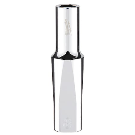 3/8 in. Drive 8mm Metric 6-Point Deep Socket with FOUR FLAT Sides