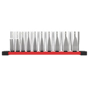 3/8 in Drive Deep Well Socket Set SAE 10 Pieces 5/16 in to 7/8 in , Chrome