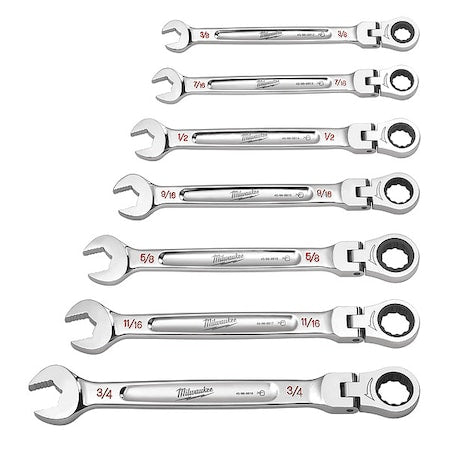 7pc SAE Flex Head Combination Wrenches