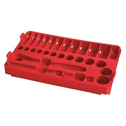 28 pc. 3/8 in. Drive SAE Ratchet and Socket Tray for PACKOUT Low-Profile Compact Organizer