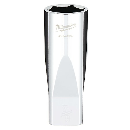 1/2 in. Drive 7/8 in. SAE 6-Point Deep Socket with FOUR FLAT Sides