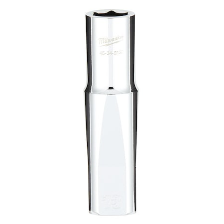 1/2 in. Drive 13mm Metric 6-Point Deep Socket with FOUR FLAT Sides