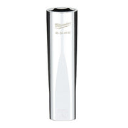 1/2 in. Drive 16mm Metric 6-Point Deep Socket with FOUR FLAT Sides