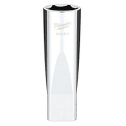 1/2 in. Drive 19mm Metric 6-Point Deep Socket with FOUR FLAT Sides