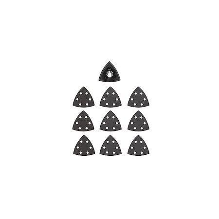 3-1/2 in. OPEN-LOK Triangle Sanding Pad with Sandpaper Variety Pack