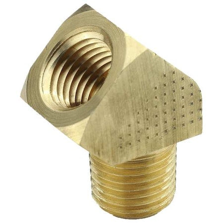 45 Degrees  Extruded Street Elbow Brass 45 Degrees  Extruded Elbow, 1/8 in Female NPT X 1/8 in Male