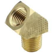 45 Degrees  Extruded Street Elbow Brass 45 Degrees  Extruded Elbow, 3/4 in Female NPT X 3/4 in Male