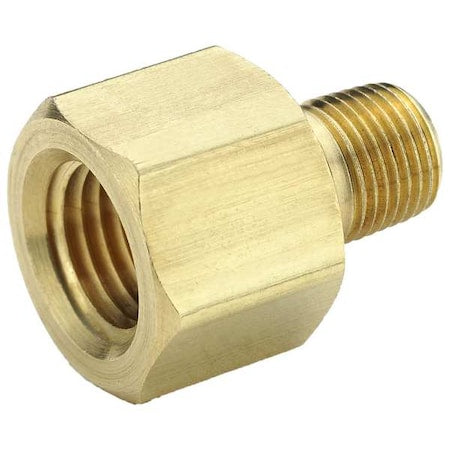 Reducing Adapter Brass Unequal Adapter Female x Male, 1/4 in Female NPT X 1/8 in Male NPT