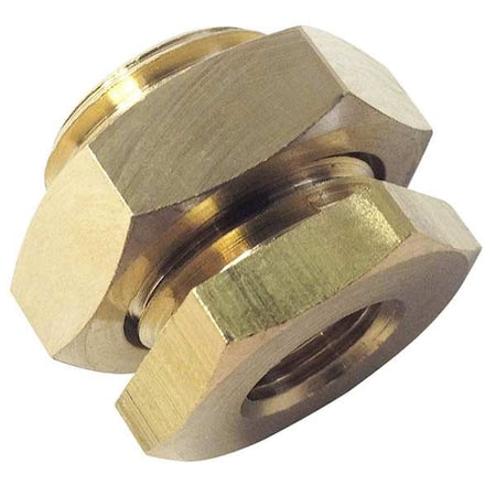 Anchor Coupling Brass Bulkhead Coupling, 1/4 in Female BSPP X
